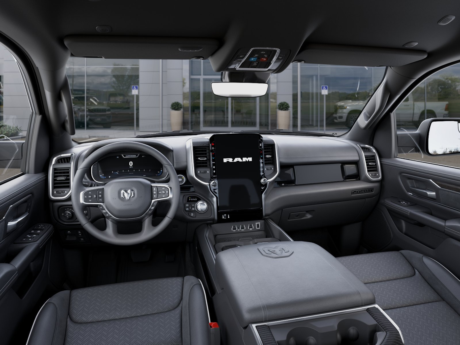 New 2026 Bright White Clear-Coat Exterior Paint RAM Laramie image 46