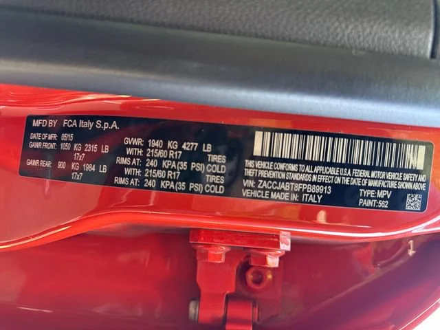 Used 2015 Omaha Orange Jeep Latitude image 16