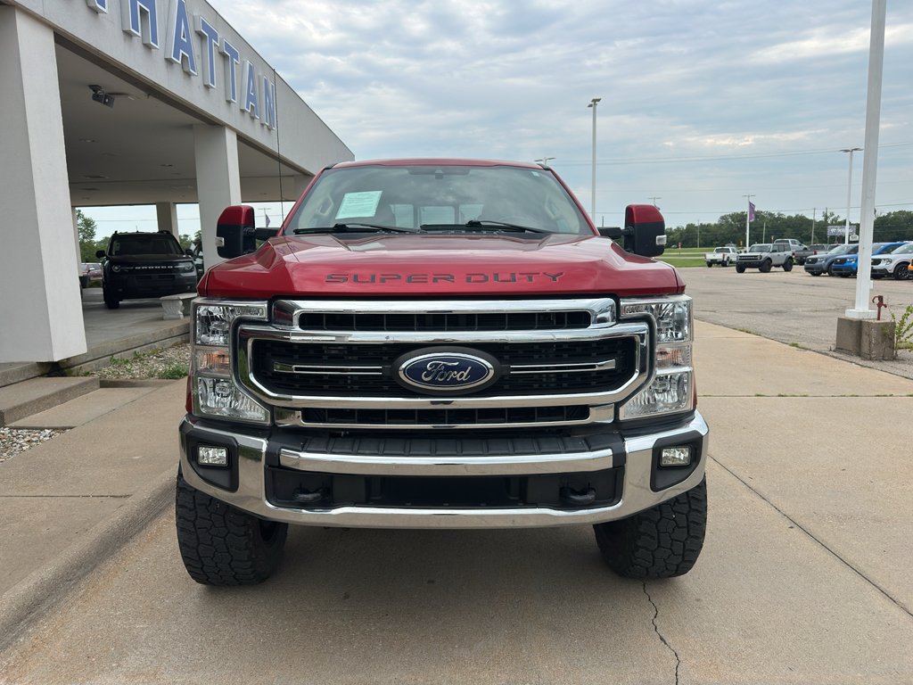 Used 2021 Rapid Red Metallic Tinted Clearcoat Ford LARIAT image 2