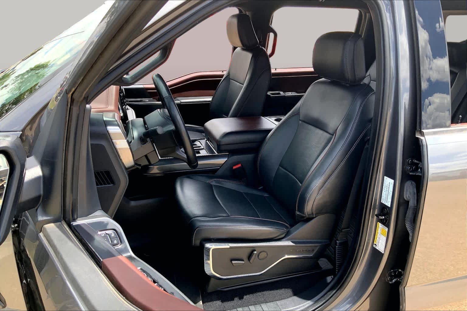 Used 2023 Carbonized Gray Metallic Ford LARIAT image 8