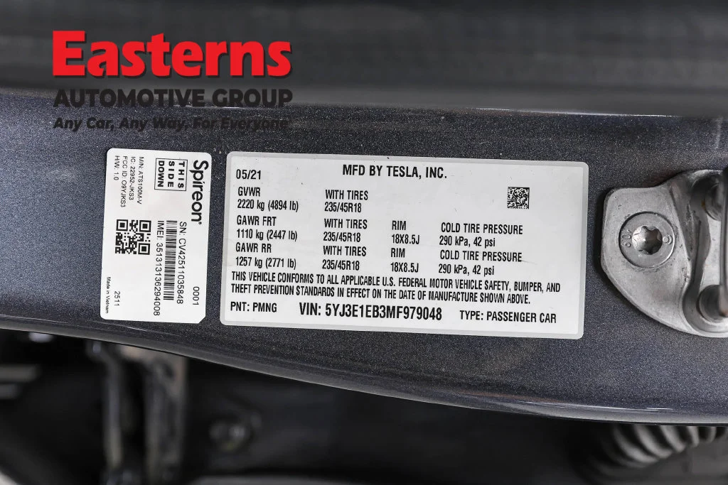 Used 2021 Gray Tesla Long Range image 30