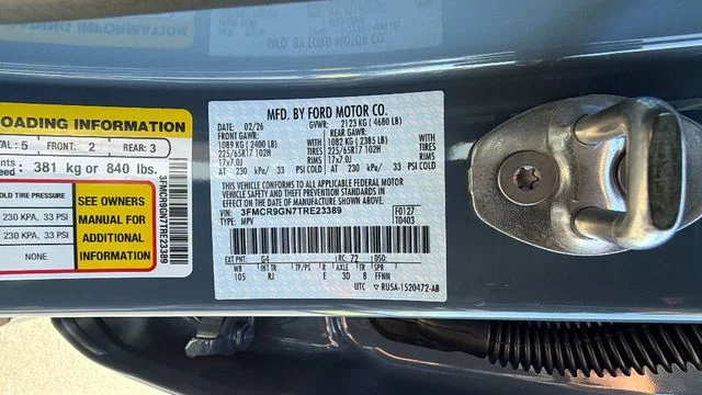 New 2026 Azure Gray Metallic Tri-Coat Ford Heritage image 33