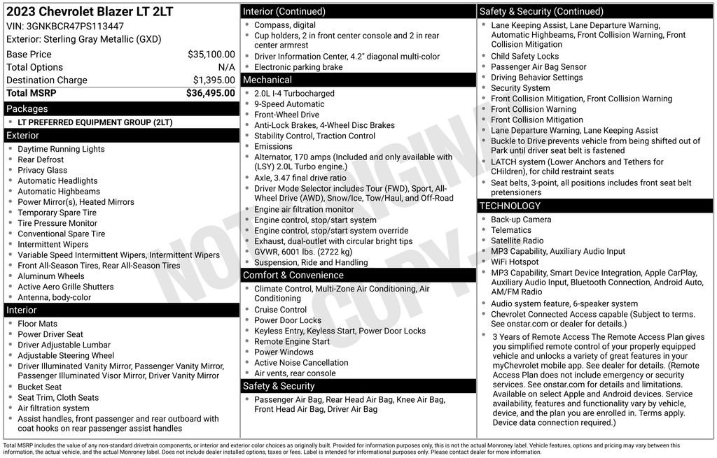Used 2023 Gray Chevrolet LT image 27
