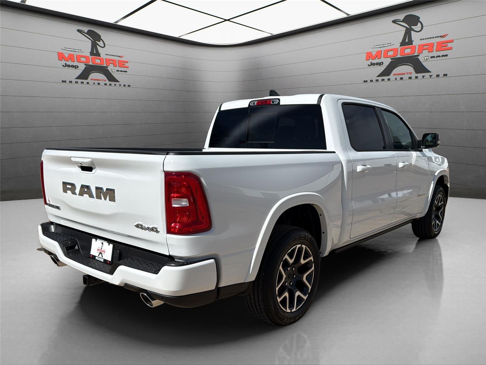 New 2026 Bright White Clear-Coat Exterior Paint RAM Laramie image 8