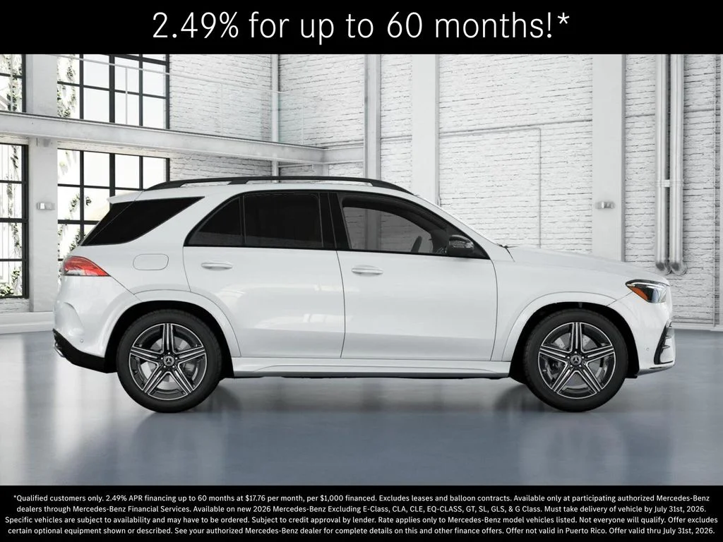 New 2026 MANUFAKTUR Moonlight White Metallic Mercedes-Benz GLE 450 image 2