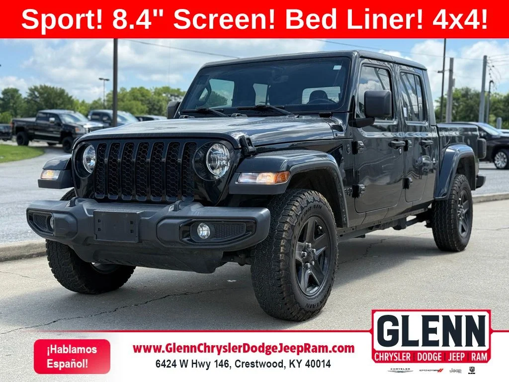 Used 2021 Black Jeep Sport image 1