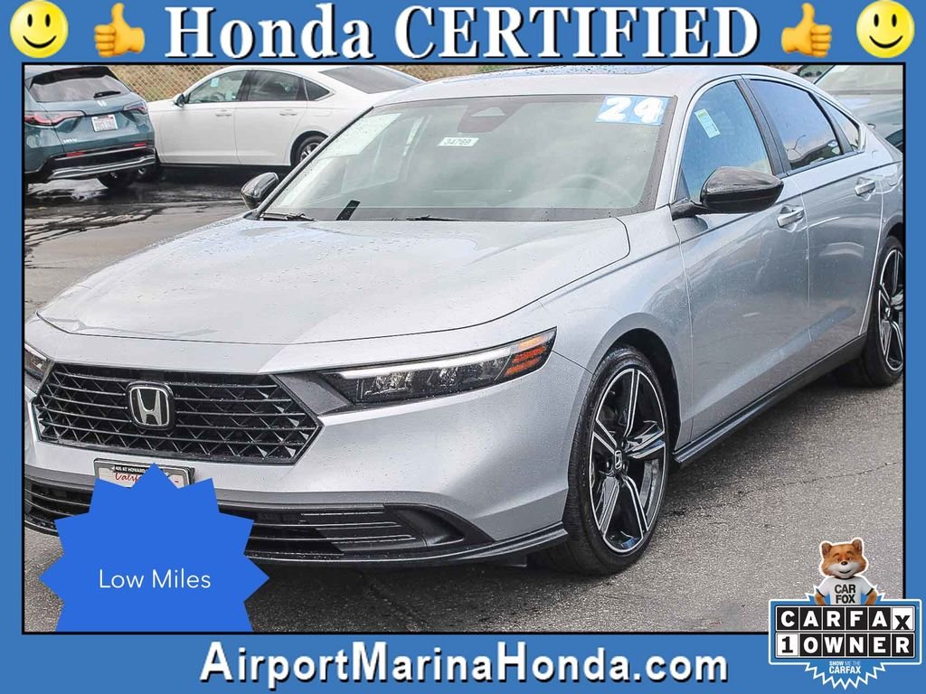 Certified Used 2024 Solar Silver Metallic Honda Sport image 6