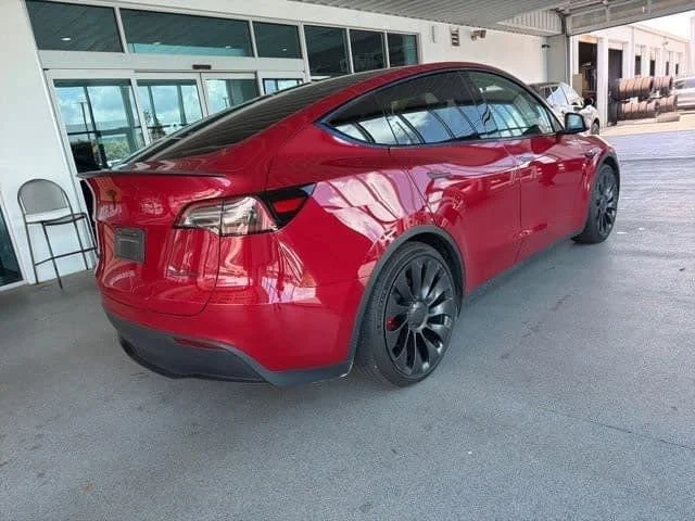 Used 2023 Red Tesla Performance image 7