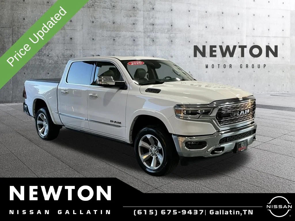 Used 2020 Bright White Clearcoat Ram Limited image 1