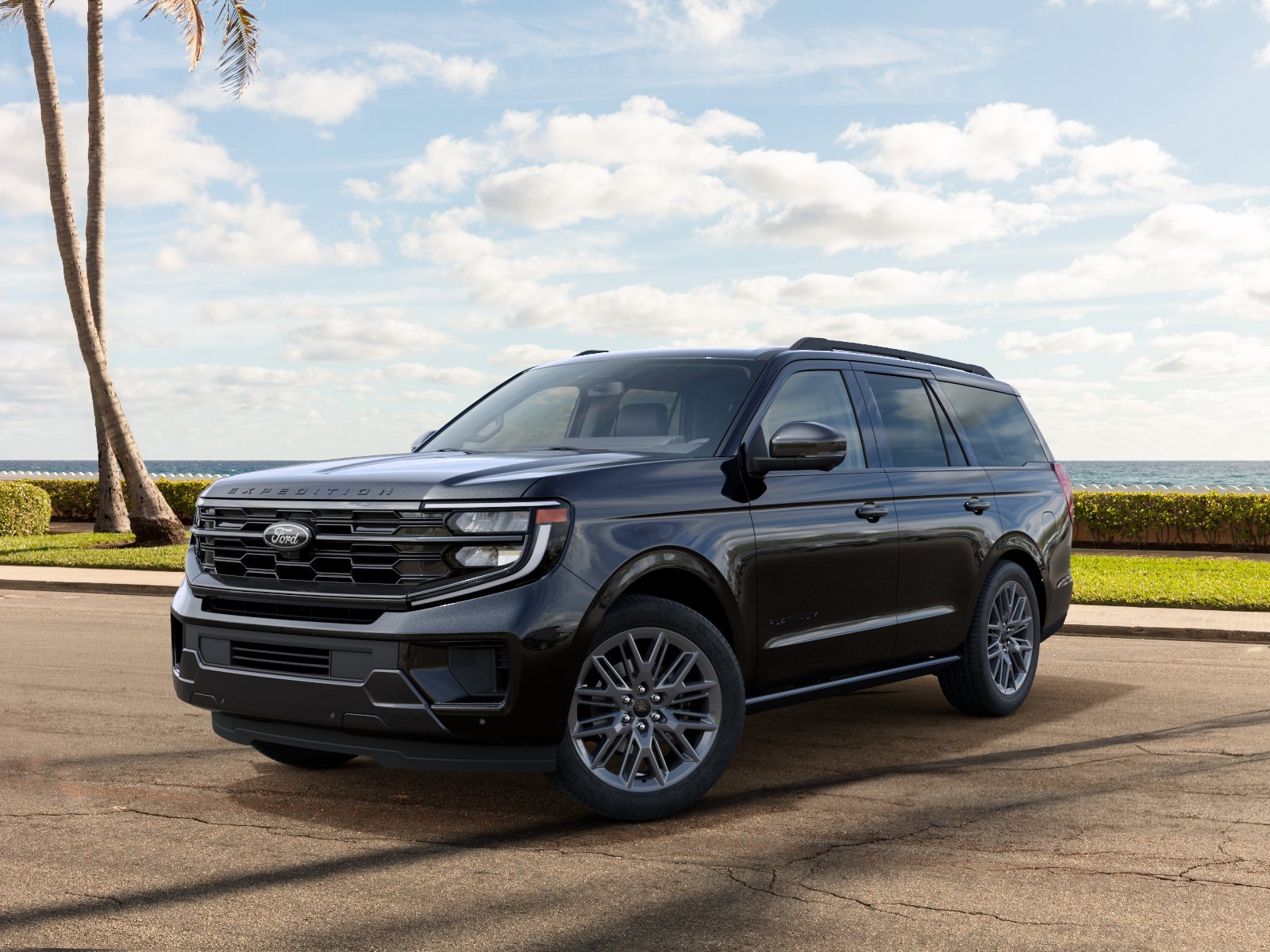 New 2027 Agate Black Metallic Ford Platinum image 2