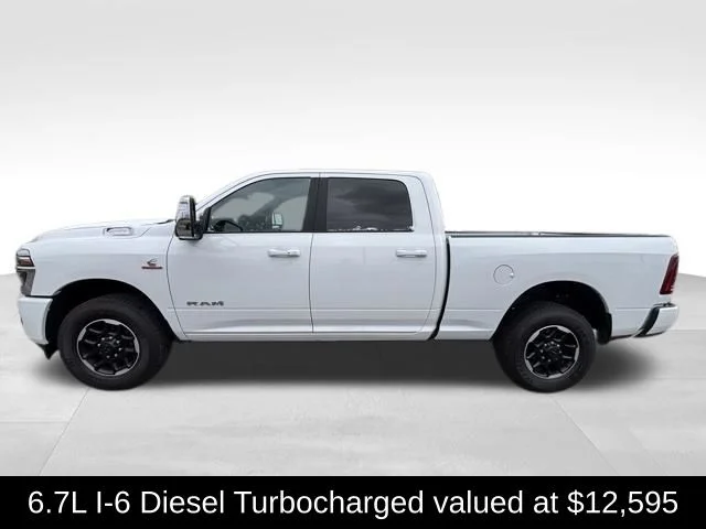 New 2025 Bright White Clear-Coat Exterior Paint RAM Laramie image 3