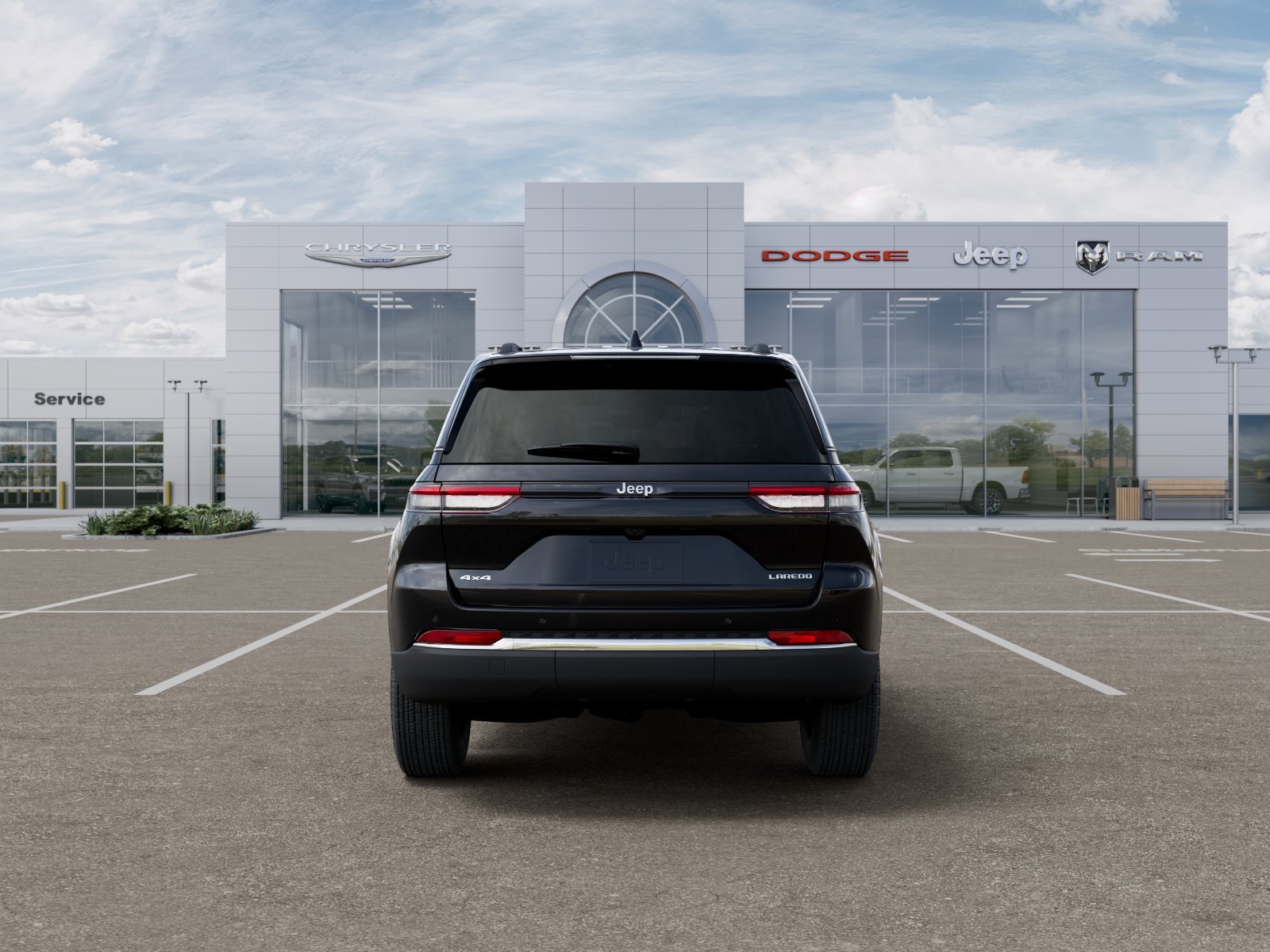 New 2026 Diamond Black Crystal Pearl-Coat Exterior Paint Jeep Laredo X image 73