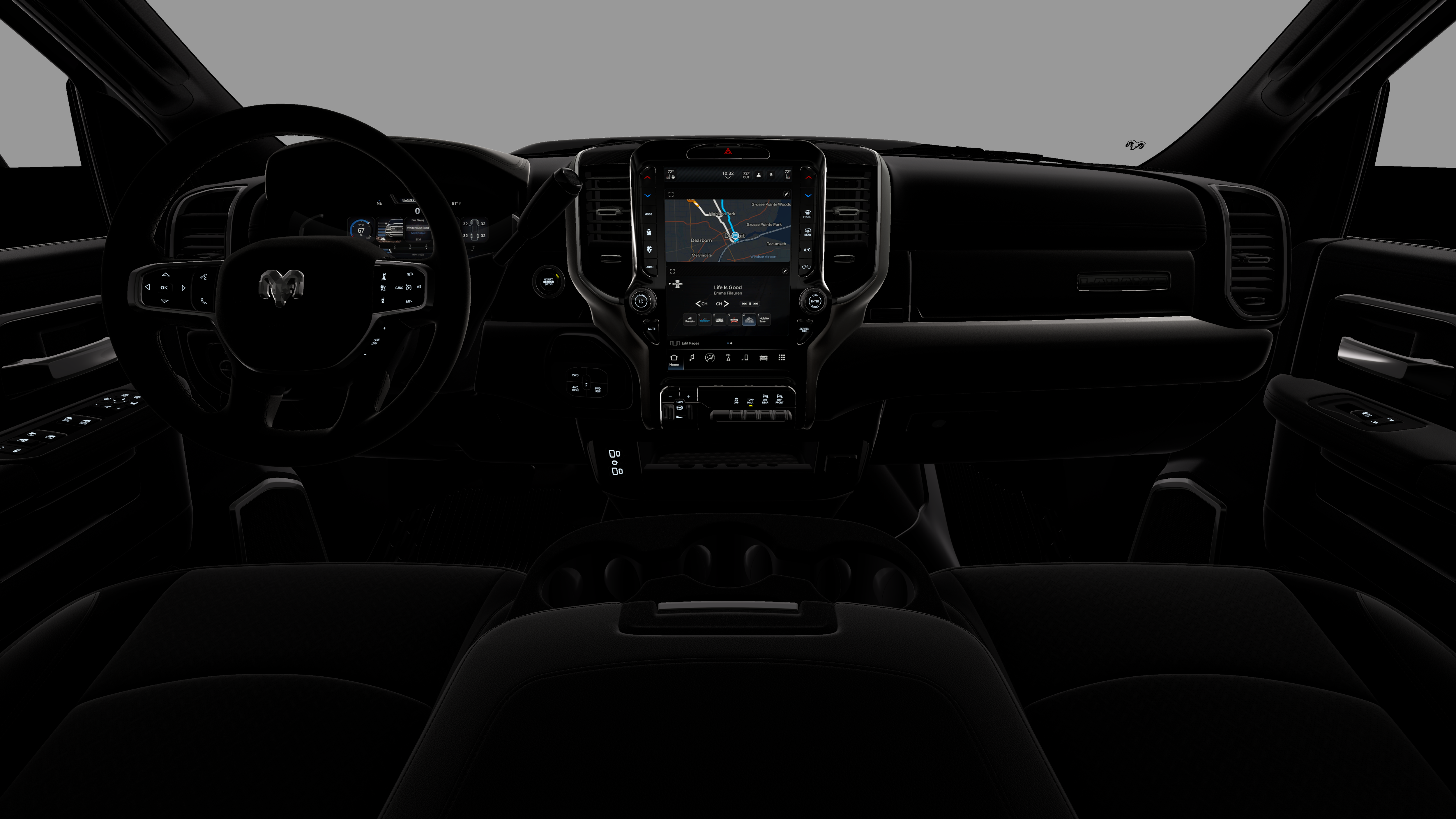 New 2026 Diamond Black Crystal Pearl-Coat Exterior Paint RAM Laramie image 17