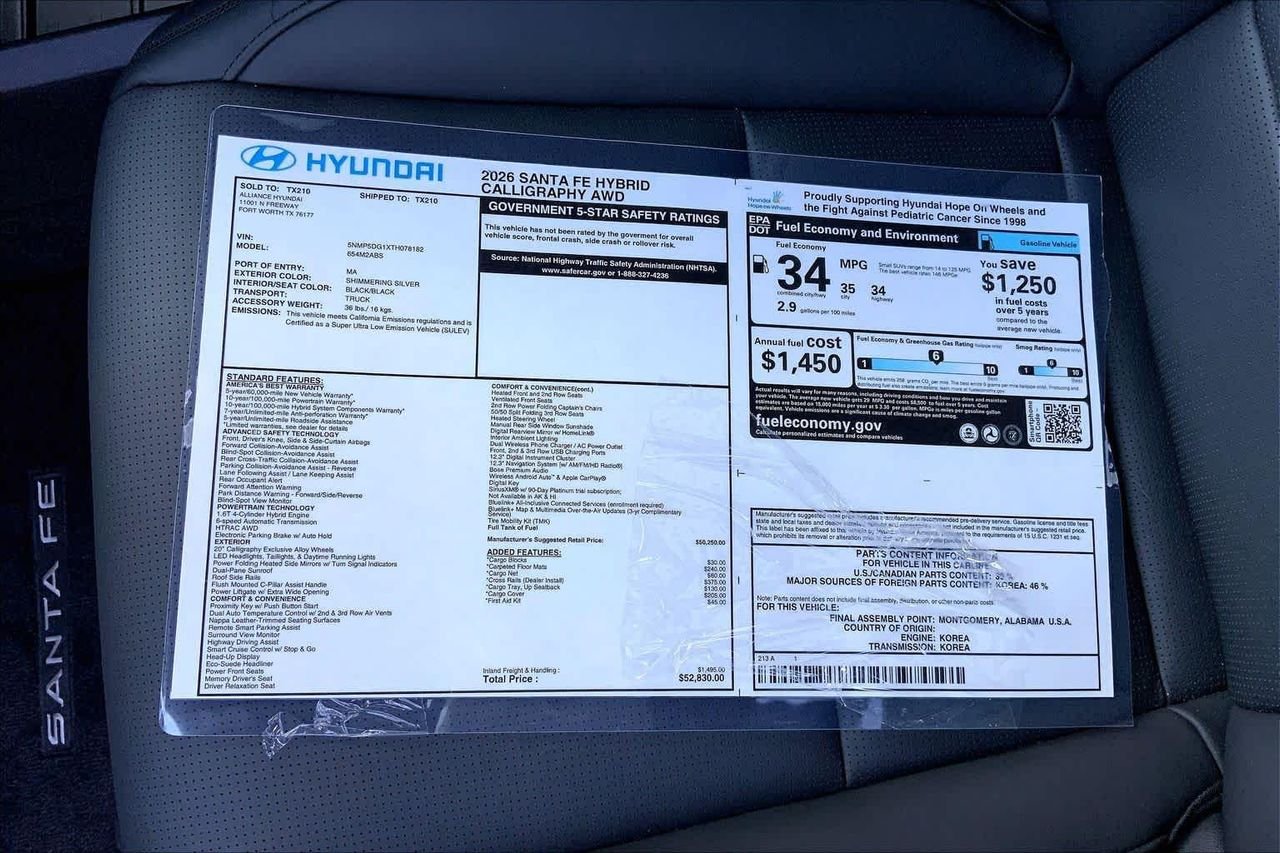 2026 Hyundai Santa Fe Calligraphy - Photo 18