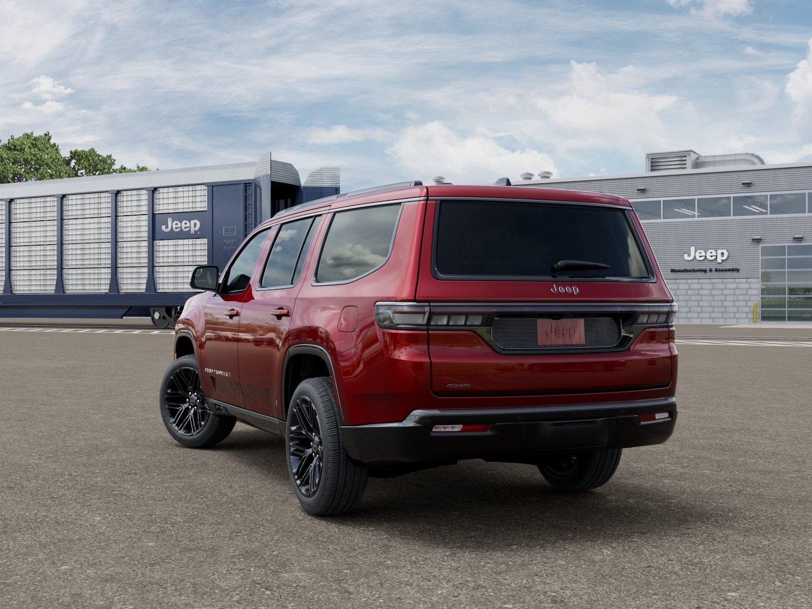 New 2026 Velvet Red Pearl-Coat Exterior Paint Jeep Grand Wagoneer image 3