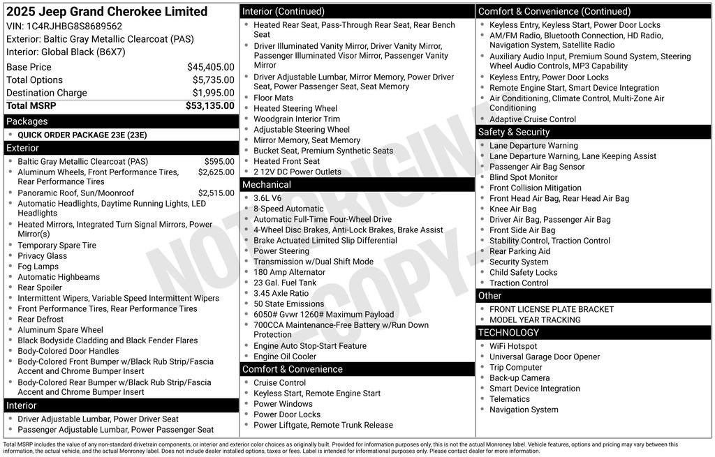 Used 2025 Gray Jeep Limited image 6