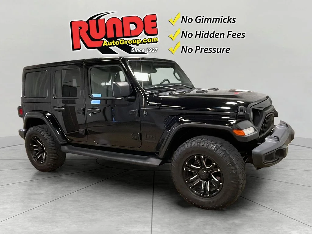 Used 2021 Black Jeep Unlimited Altitude image 7