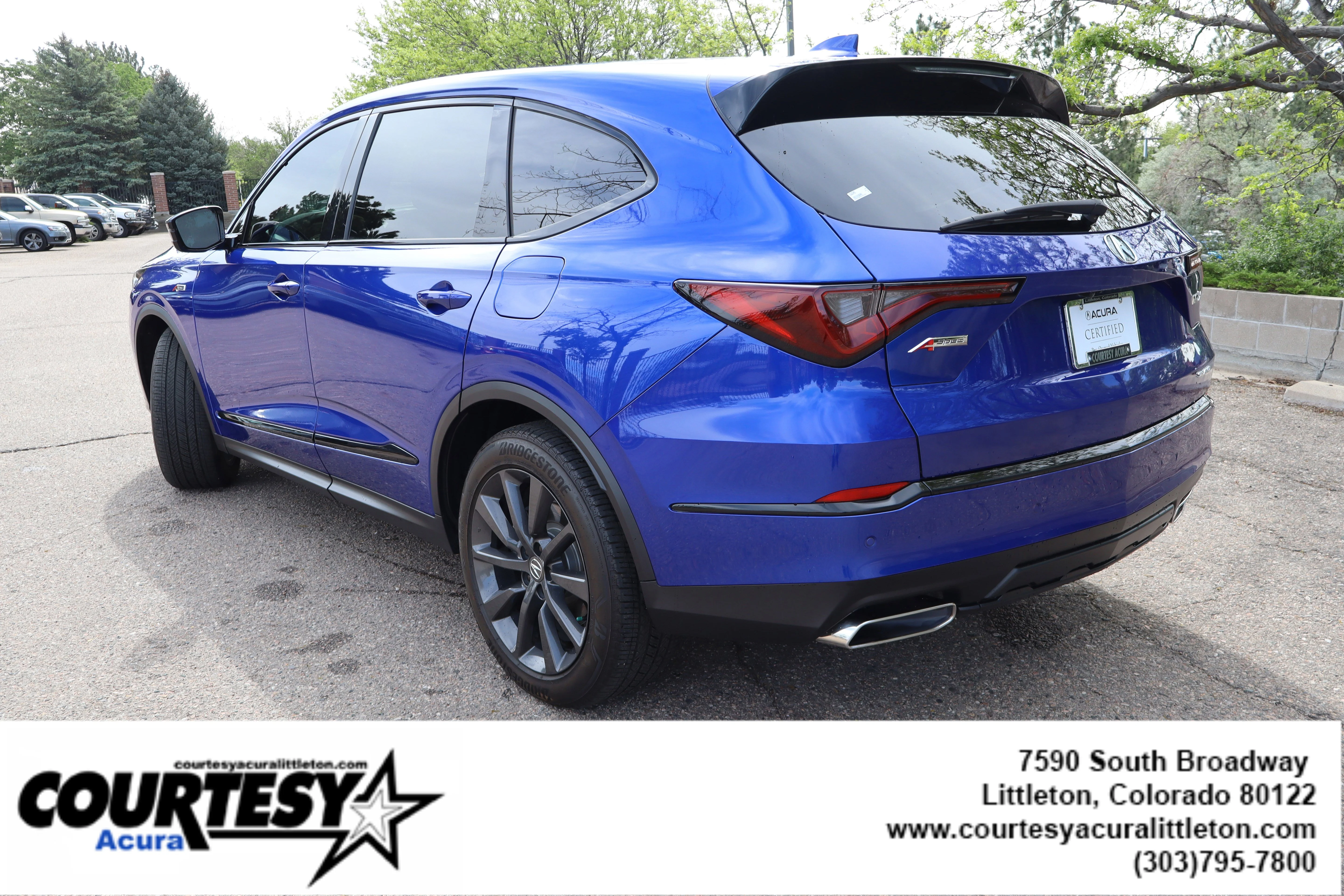 Certified Used 2025 Apex Blue Pearl Acura SH-AWD A-SPEC image 4