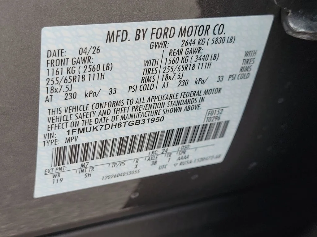 New 2026 Carbonized Gray Metallic Ford Active image 33