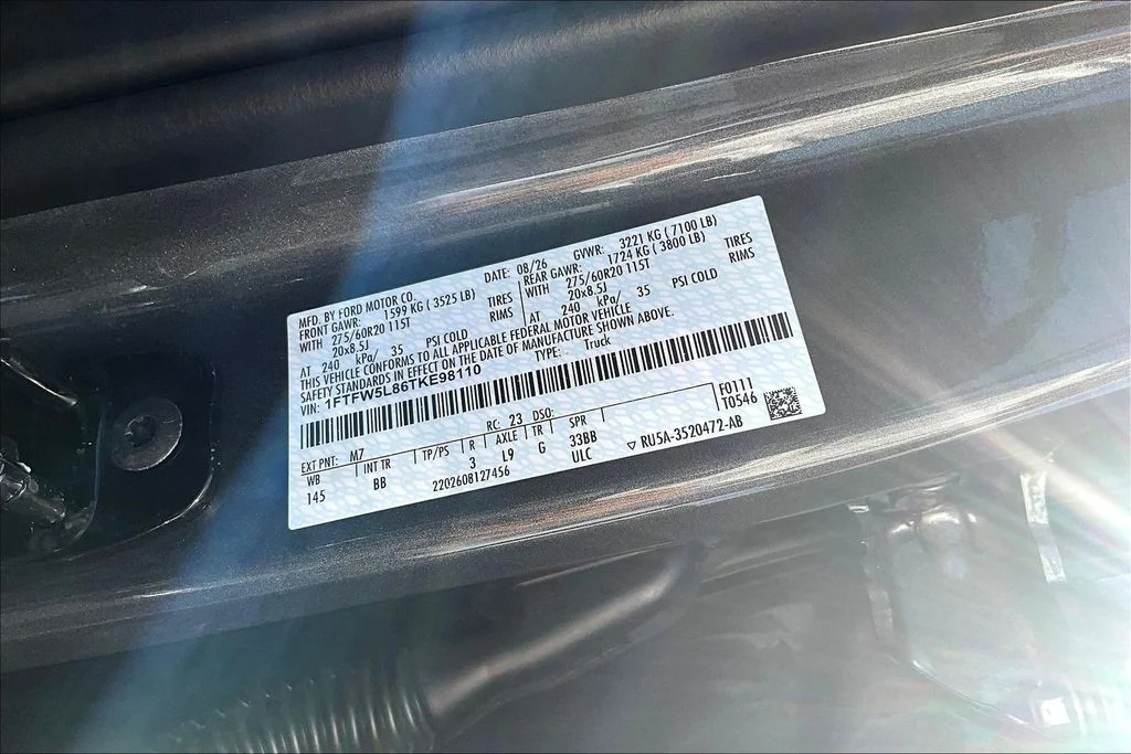 New 2026 Carbonized Gray Metallic Ford Lariat® image 8