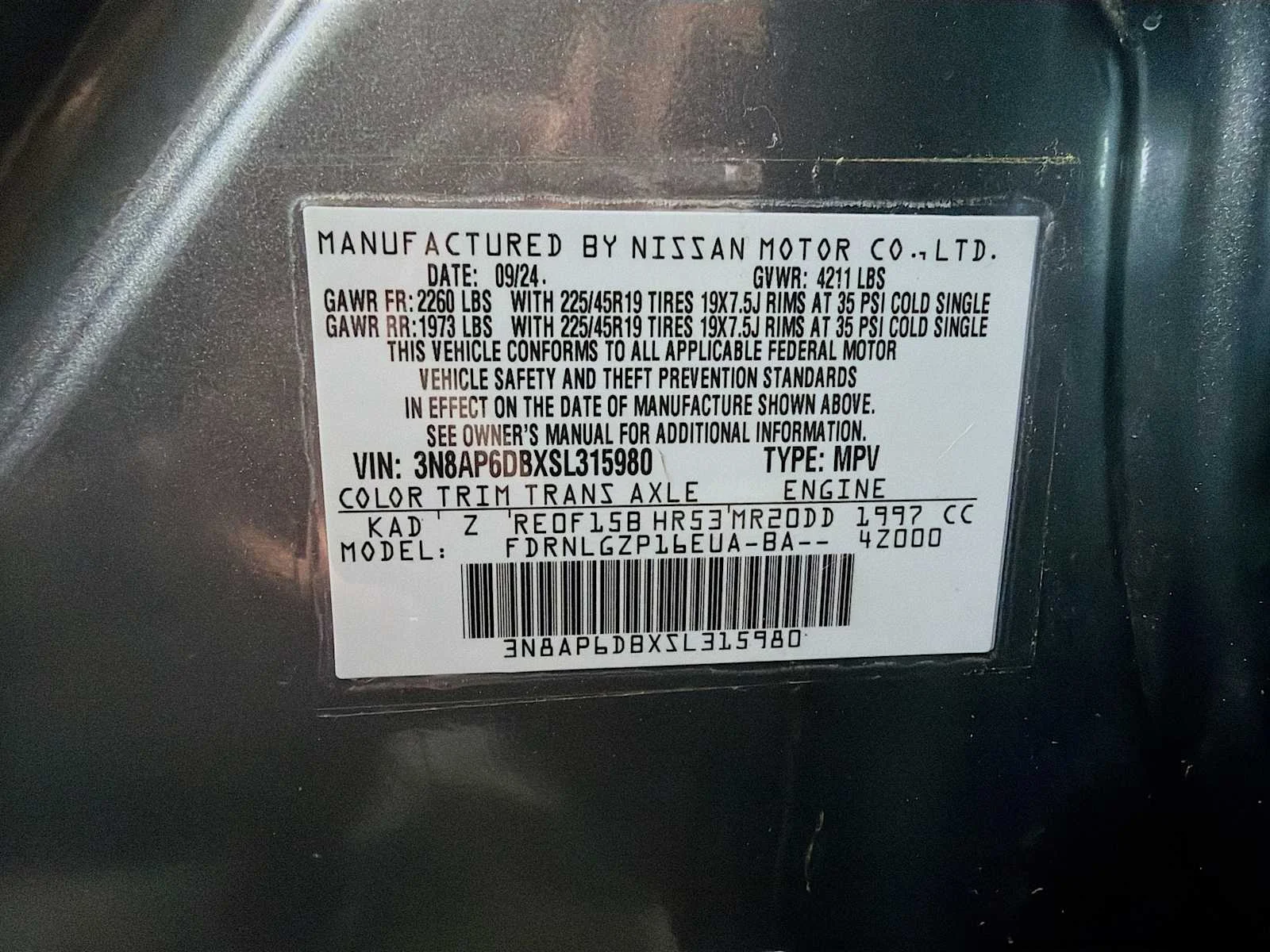 Certified Used 2025 Gun Metallic Nissan SR image 27