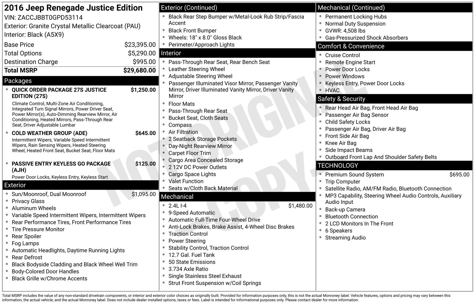 Used 2016 Jeep Renegade Justice Special Edition with VIN ZACCJBBT0GPD53114 for sale in Wentzville, MO