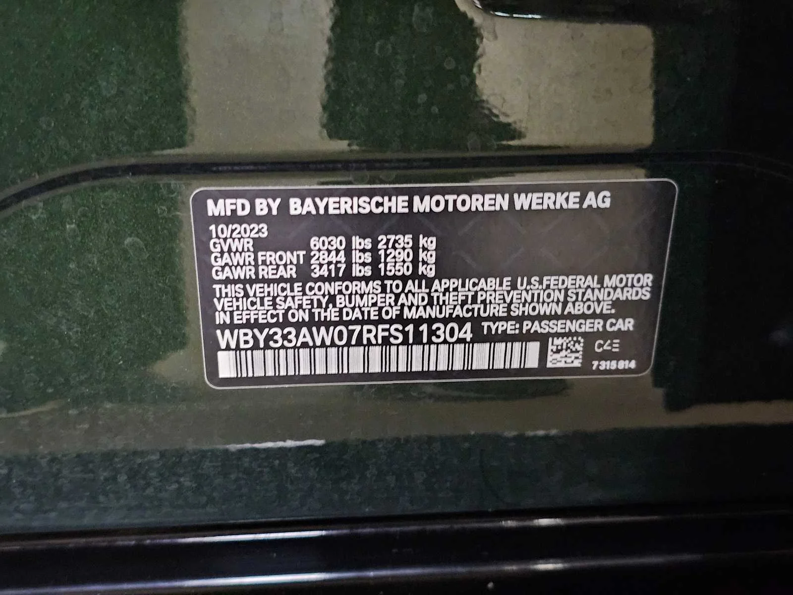 Certified Used 2024 San Remo Green Metallic BMW M50 image 32