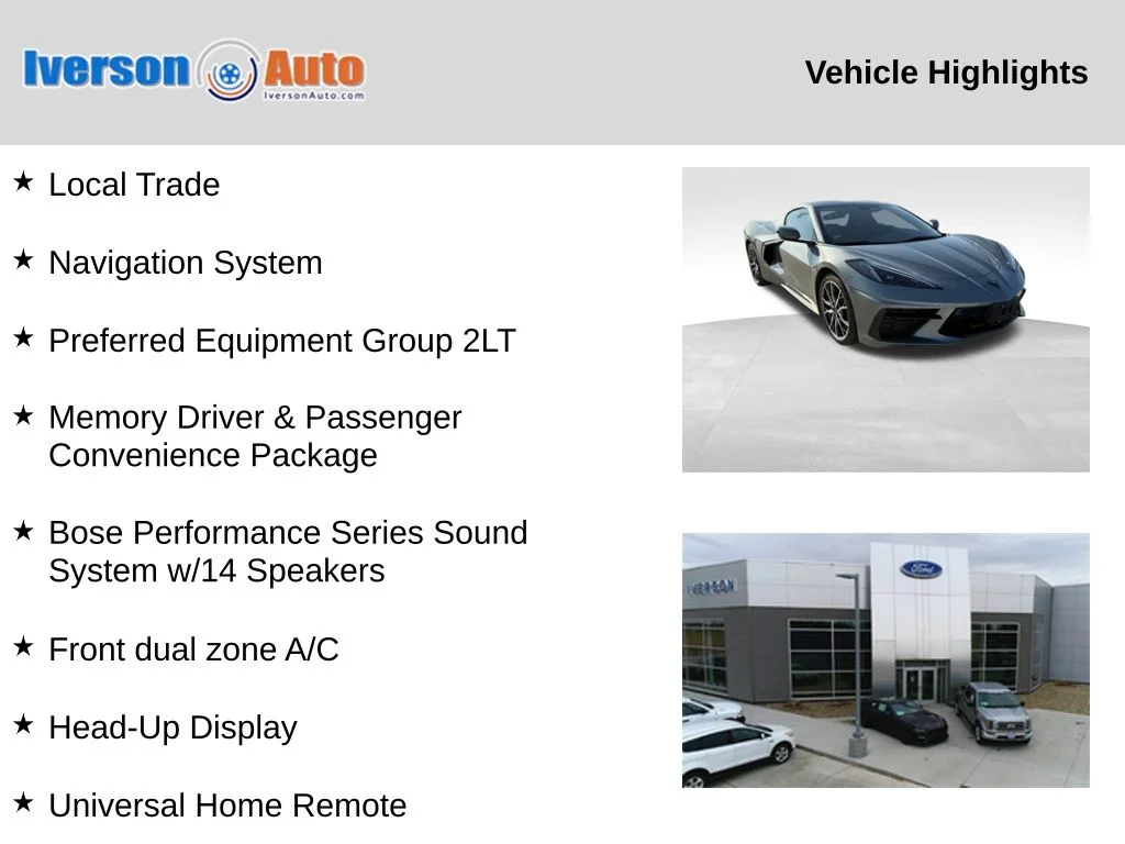 Used 2024 Gray Chevrolet Stingray image 2