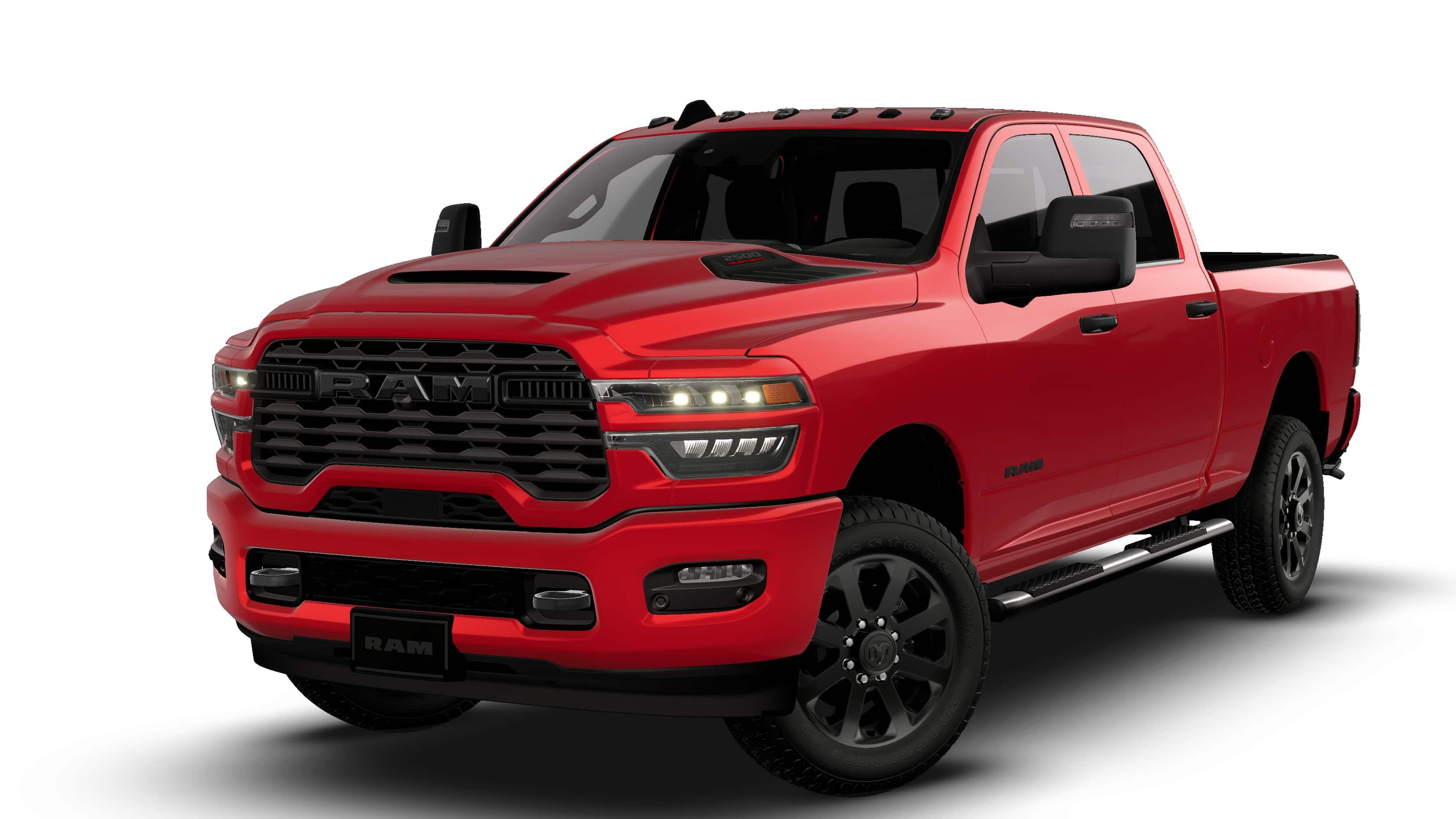 New 2026 Molten Red Pearl-Coat Exterior Paint RAM Black Express image 13