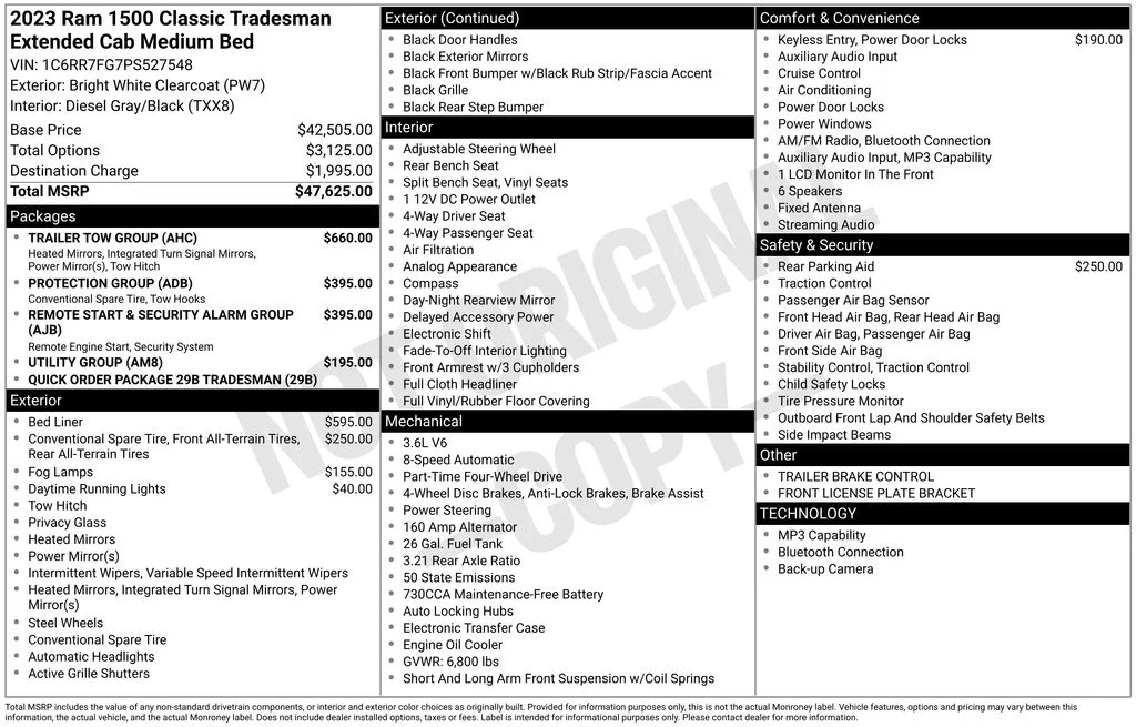 Used 2023 White Ram Tradesman image 6