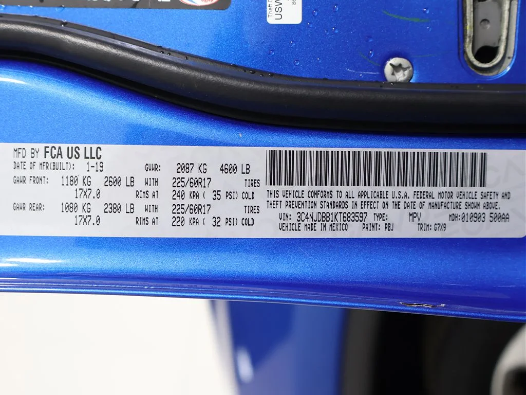 Used 2019 Laser Blue Pearlcoat Jeep Latitude image 46