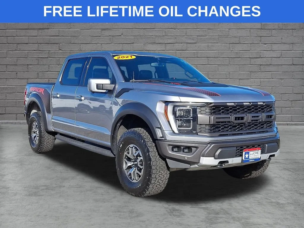 Used 2021 Iconic Silver Metallic Ford Raptor image 1