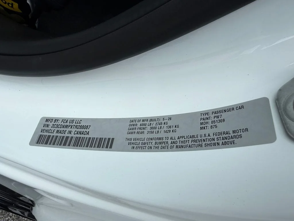 New 2026 White Knuckle Exterior Paint Dodge Scat Pack image 25