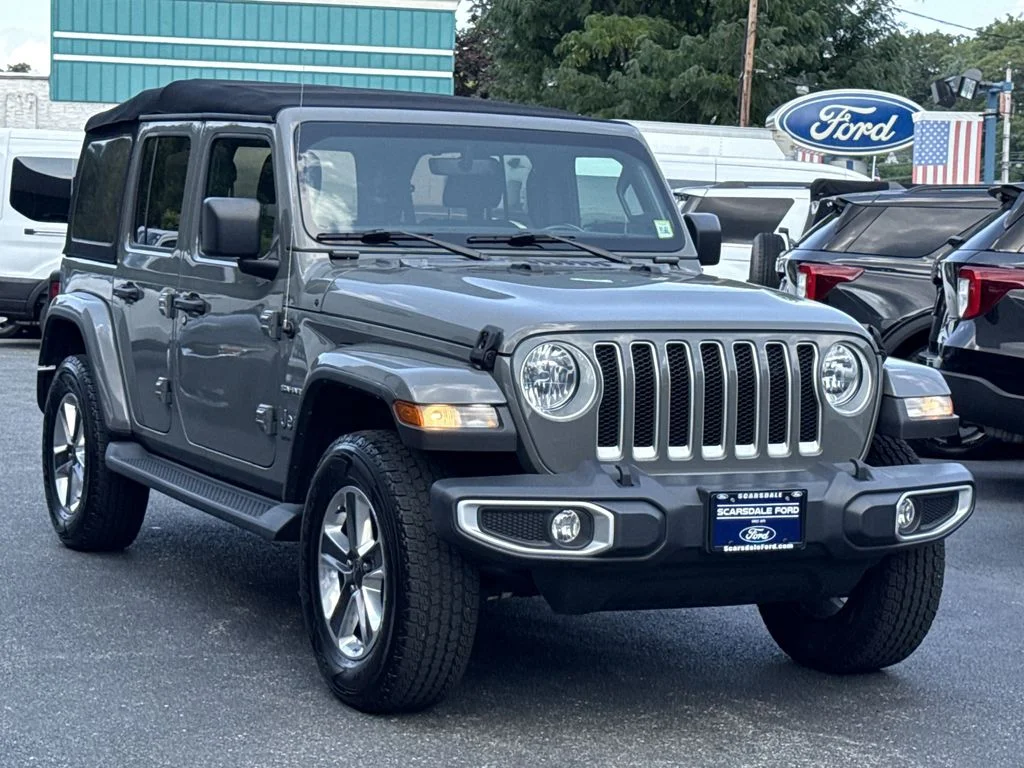 Used 2021 Gray Jeep Unlimited Sahara image 1
