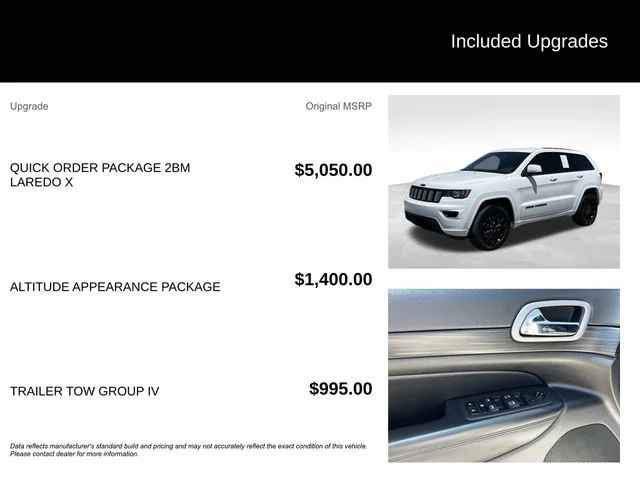 Used 2021 White Jeep Laredo X image 5