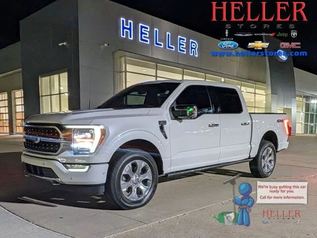 Used 2023 Star White Metallic Tri-Coat Ford Platinum image 1