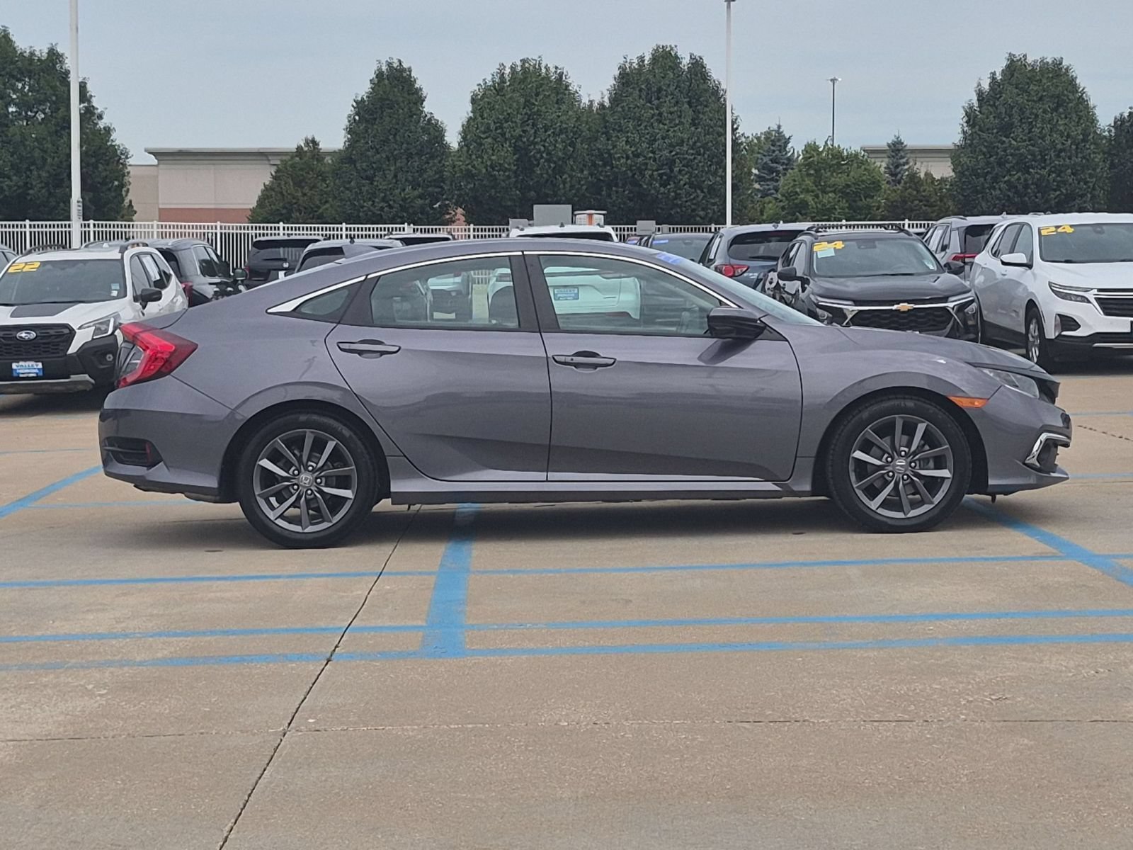 Certified Used 2021 Modern Steel Metallic Honda EX Sedan image 6