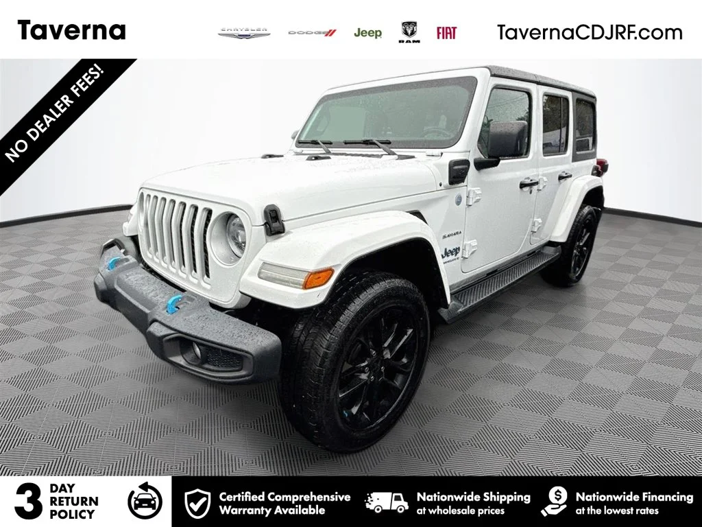 Used 2023 White Jeep Sahara 4xe image 1