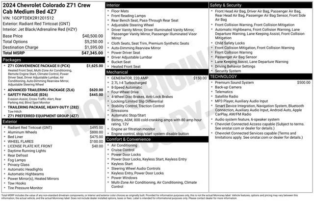 Used 2024 Radiant Red Tintcoat Chevrolet Z71 image 5