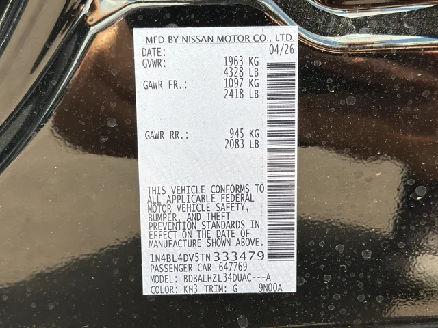 New 2026 Black Nissan 2.5 SV image 29