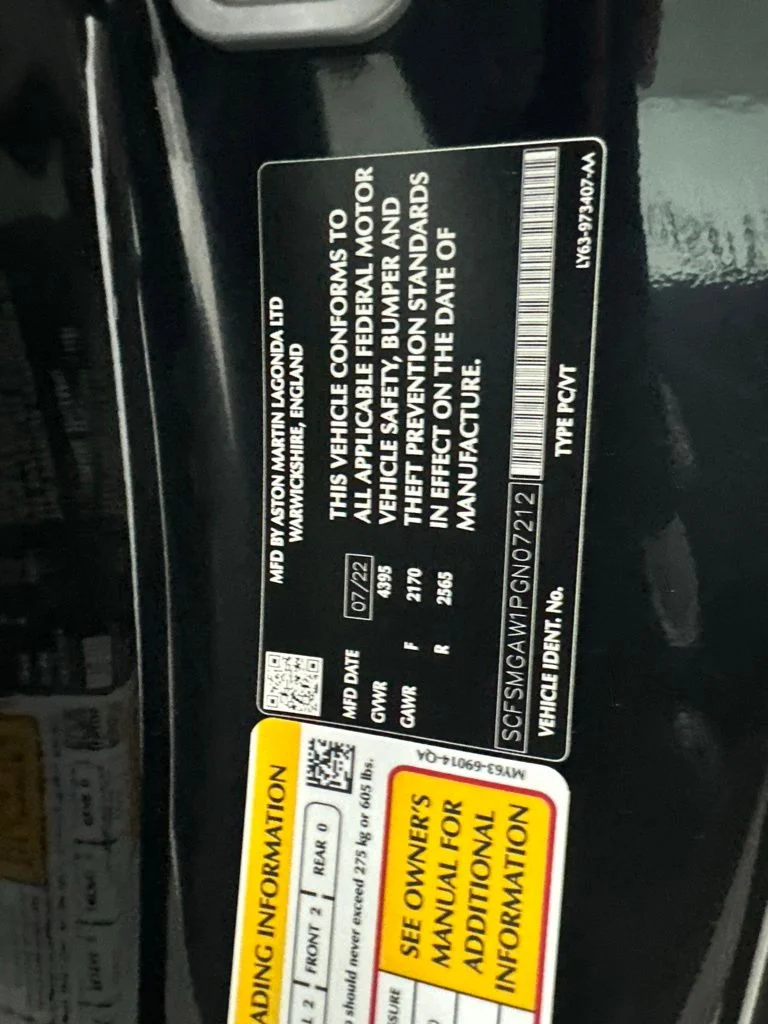 Used 2023 Black Aston Martin Base image 30