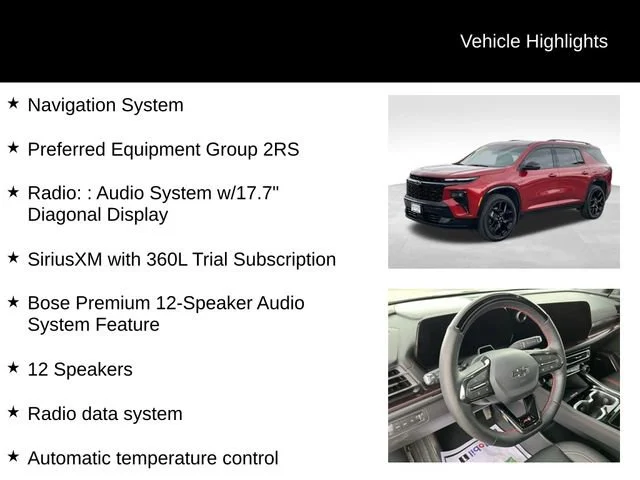 Used 2025 Radiant Red Tintcoat Chevrolet RS image 7