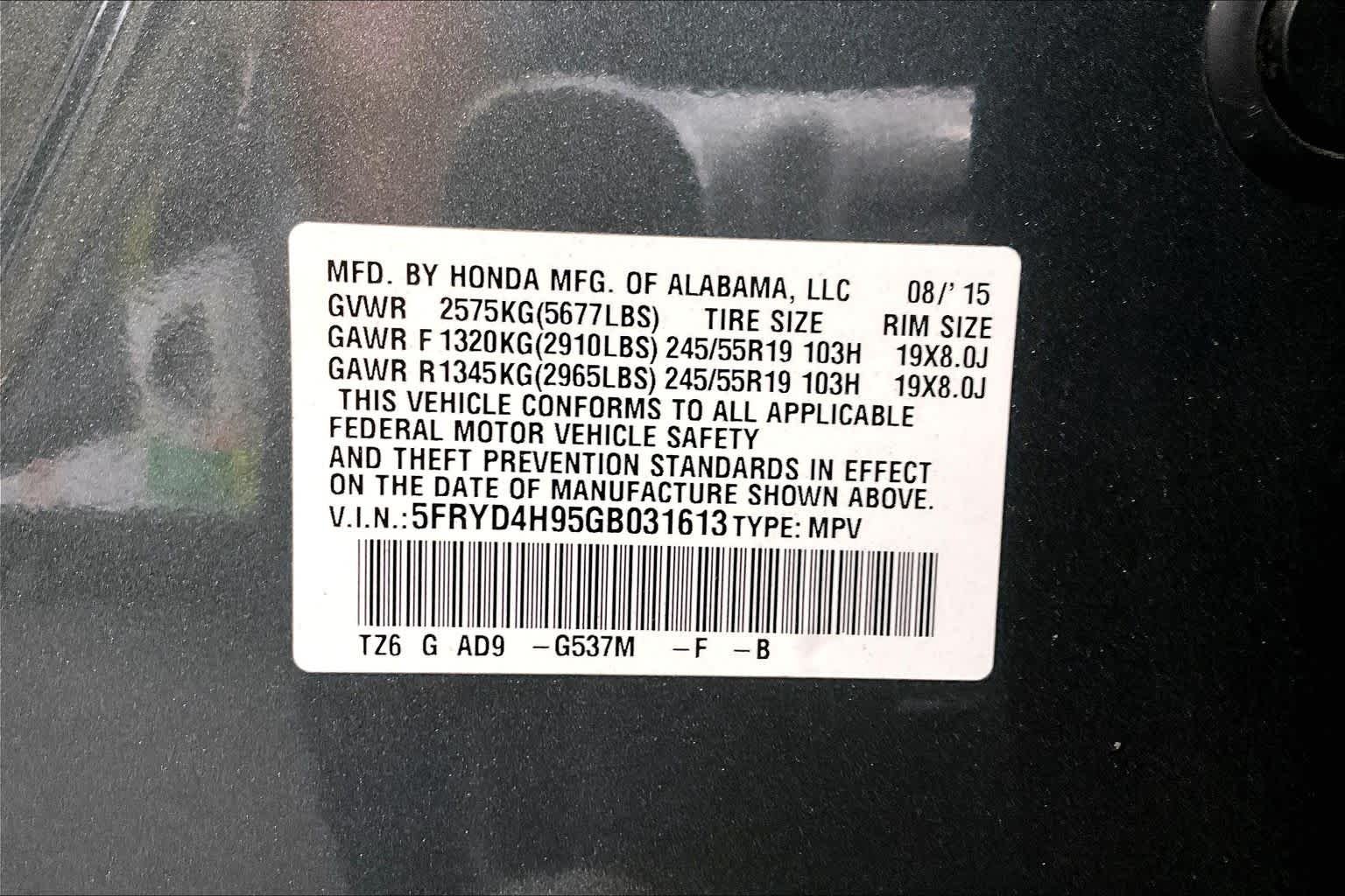 Used 2016 Forest Mist Metallic Acura w/Advance image 34