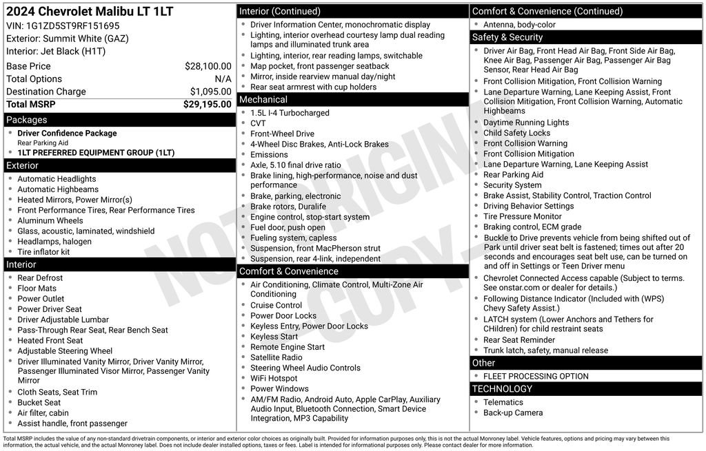 Used 2024 Summit White Chevrolet LT image 5