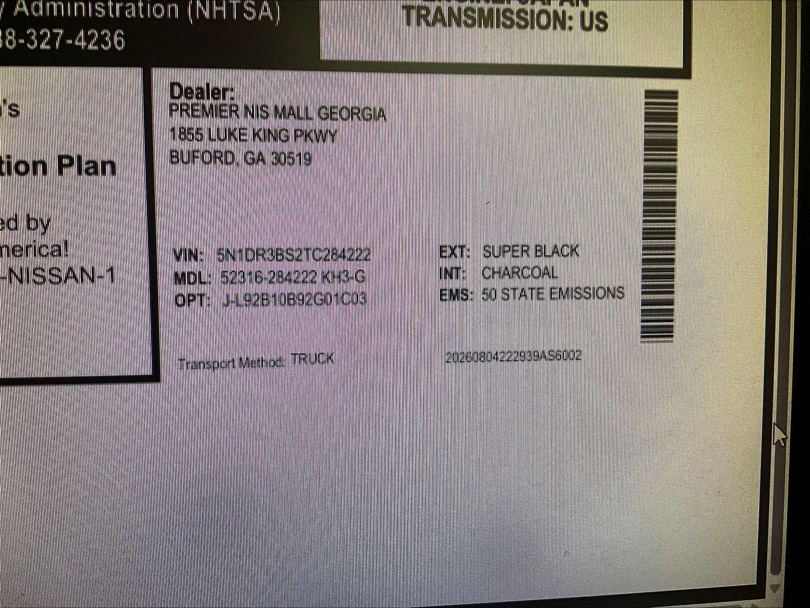 New 2026 Black Nissan SV image 14