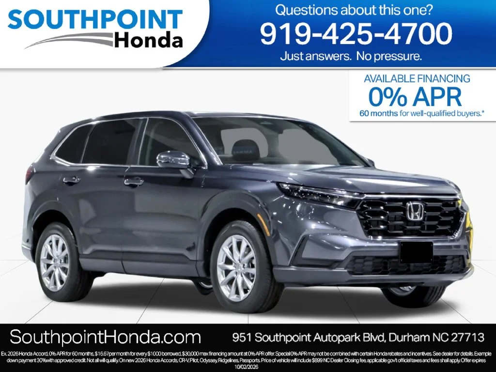 New 2027 Meteorite Gray Metallic Honda EX image 1
