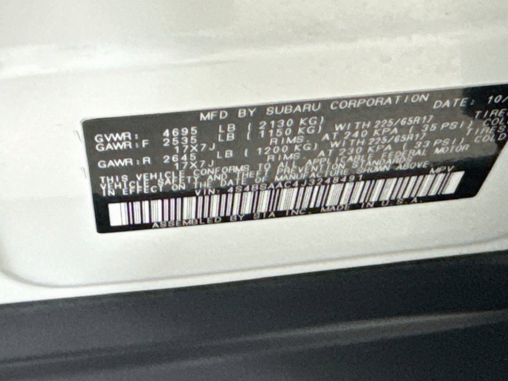 Used 2018 Crystal White Pearl Subaru 2.5i image 37