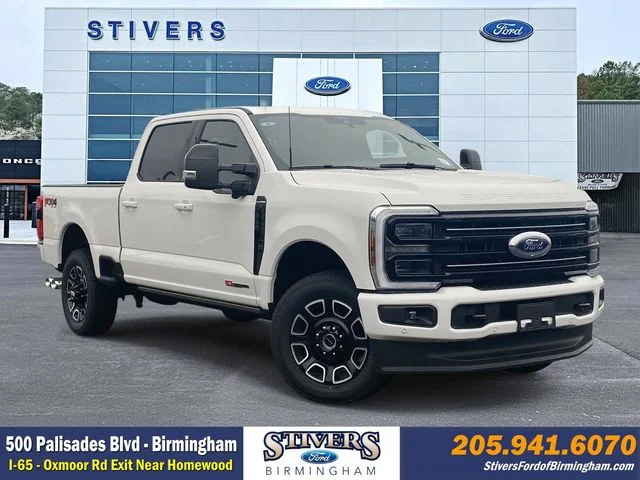 New 2026 Star White Metallic Tri-Coat Ford Platinum image 1
