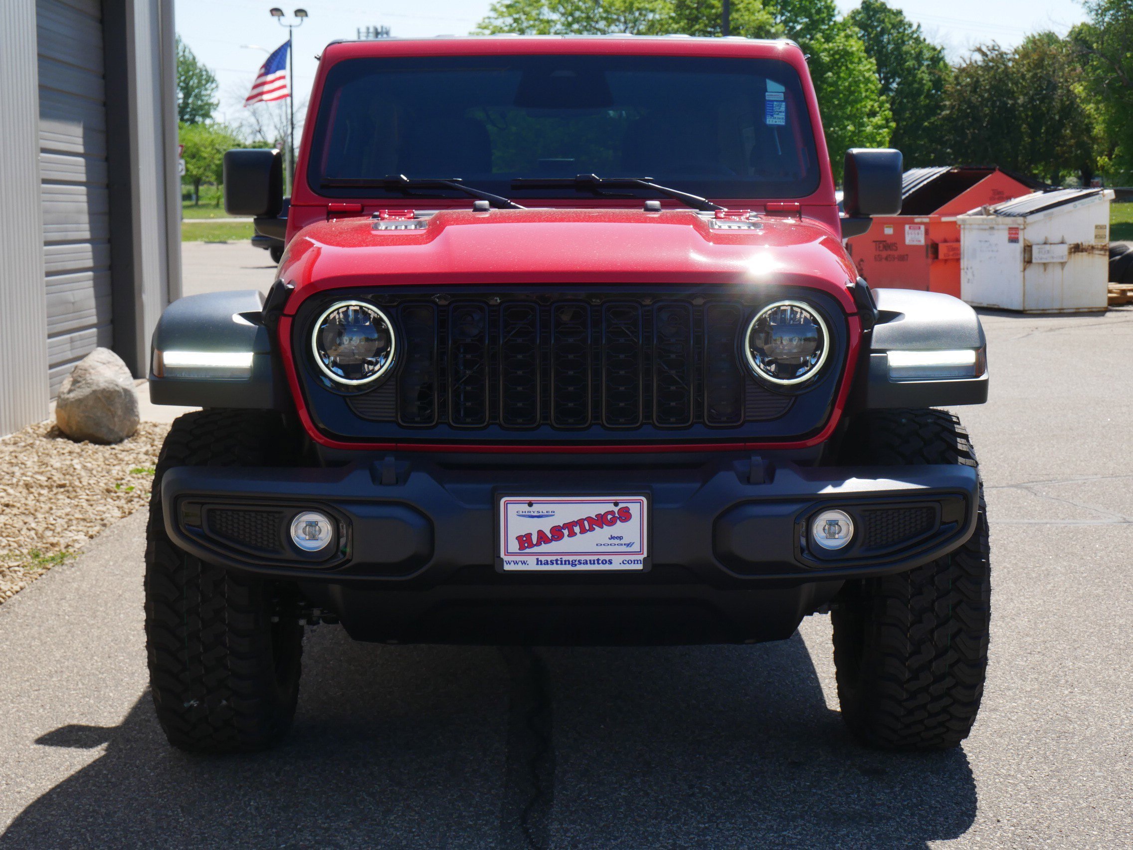 New 2026 Firecracker Red Clear-Coat Exterior Paint Jeep Willys image 5