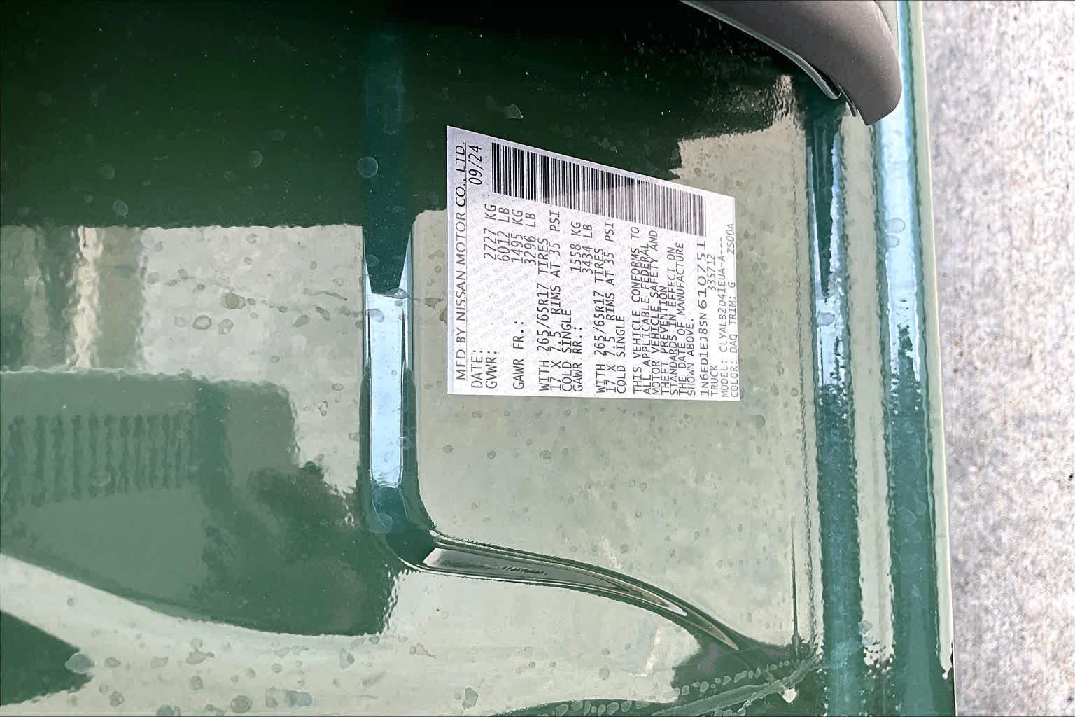 Used 2025 Tactical Green Metallic Nissan SV image 36